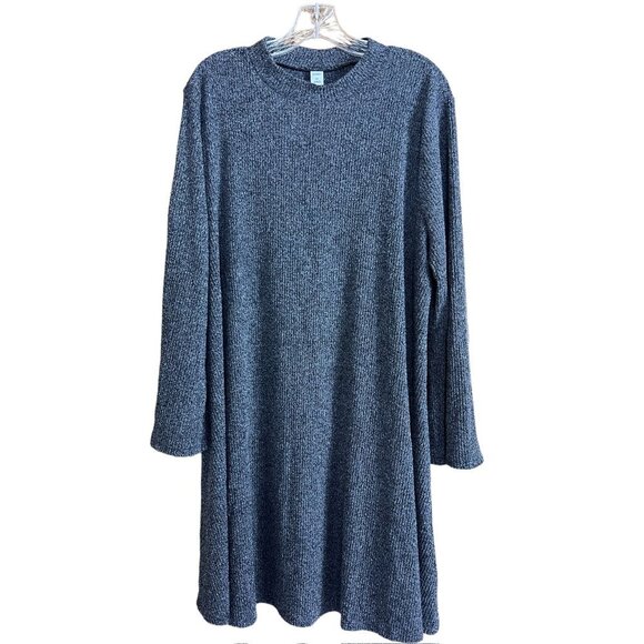 Old Navy Women's Charcoal Grey Long Sleeve Dress - Picture 1 of 7
